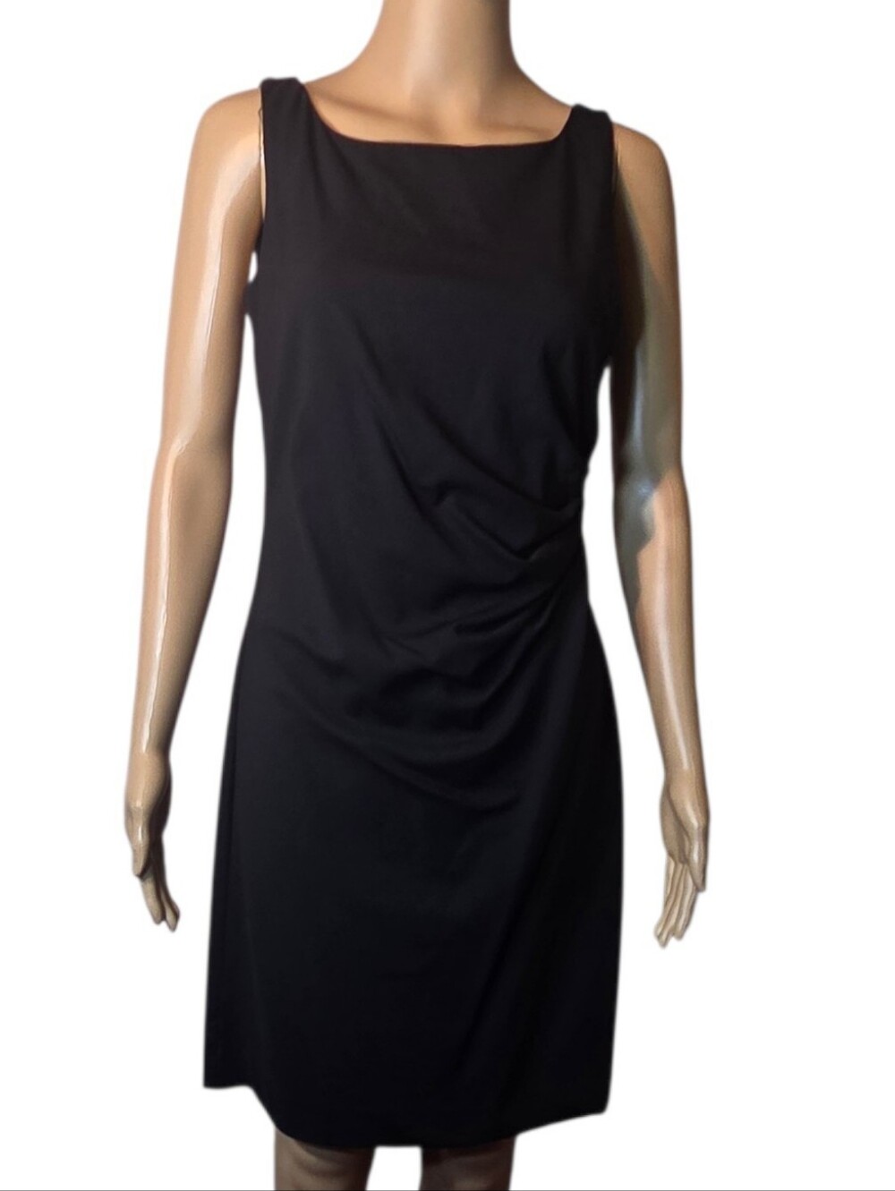 Dkny Dress Wool Theory Shaylee Midi Pleated Black Womens Size 4